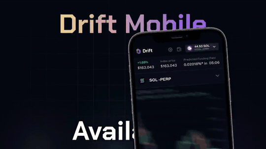 Looping Drift Web3 interface motion preview